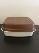 Tupperware Großer Laibwächter Brotbehälter Braun Gebraucht