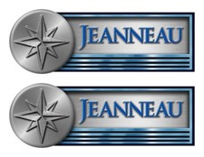 Jeanneau Boot Aufkleber "3D