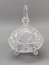 Glas Schale mit Deckel auf