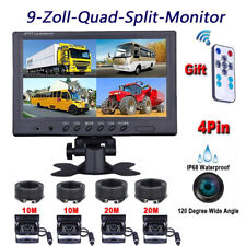 9" 4x Rückfahrkamera mit und