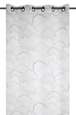 Gardine Vorhang mit Ösen 140x260cm Wolken Kinderzimmer Dekoration Baumwolle