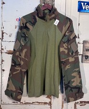 Orig. NL Armee Combatshirt Unterziehshirt Mariniers Woodland ZIP Gr. M Neu #2827