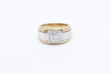 750 Bicolor Gold Ring mit