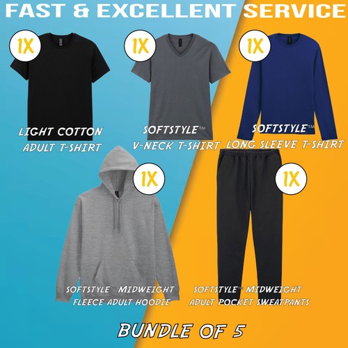 5er pack uni bekleidungspaket - uni,