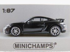 Minichamps 870 067601 Porsche 718 Cayman GT4 (2019) in schwarz 1:87/H0 NEU/OVP