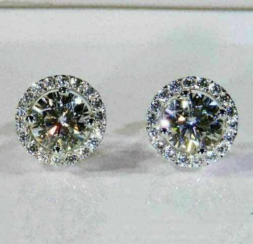 14k weißgold finish 2ct - 14k,
