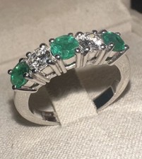 Ring Band In Weißgold 18Kt