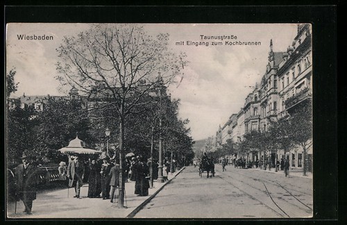 Ansichtskarte wiesbaden - ansichtskarte,