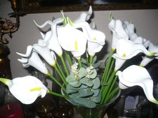 10  Stück Calla Strauß Weiß