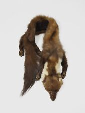 VINTAGE FELL PELZ KRAGEN MARDER SCHAL 1960s HODAKOVA MIU MAMMUT RETRO GEFÜTTERT