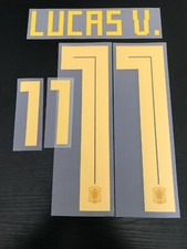 Replica Spanien 2018 Lucas Vazquez Fußball Shirt Trikot Name Nummer Druck ID SET