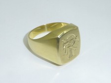 585 Gold Ring Initialen "RT"
