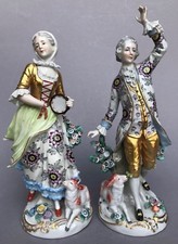 2xPorzellanfigur Rokoko