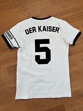Adidas Originals T-Shirt 5 Der Kaiser Franz Beckenbauer. DFB Weiß. Retro Vintage