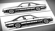 Opel manta gte sticker - manta, b