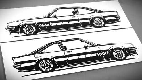 Opel manta gte sticker - manta,