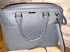 Handtasche  Aktentasche  Chopard  blaugrau Kalbsleder Damen Business Herren 