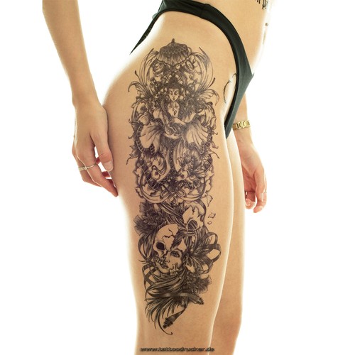 Xxl tattoo buddha - x,