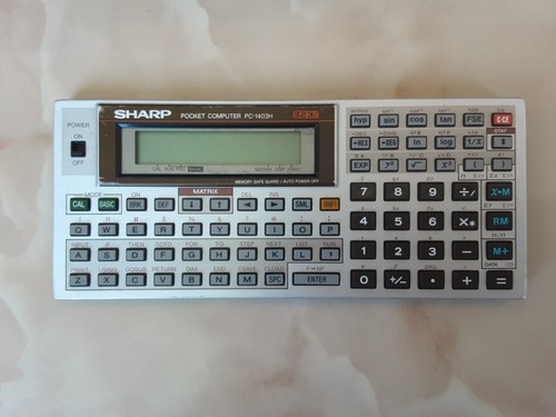 Vintage sharp pocket computer - vintage,