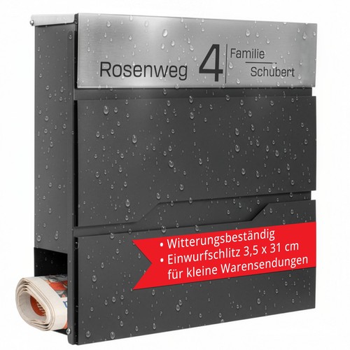Grafner briefkasten edelstahl - briefkasten,