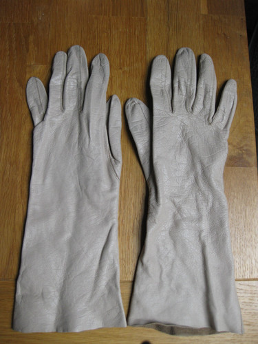 Lange lederhandschuhe - lange,