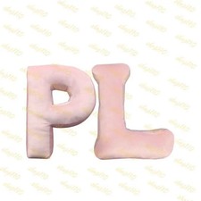 Samt Buchstaben Kissen