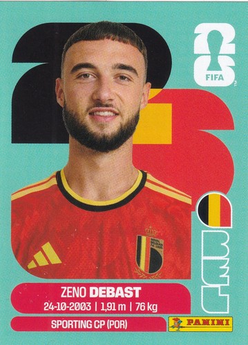Zeno debast panini fifa wm - debast,