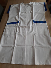 1 x Kasack Dame, lang geschnitten, Gr. 50, weiß-royalblau, Mischgewebe pflegel