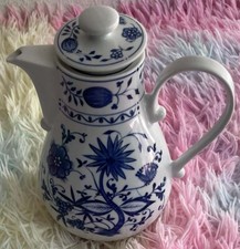 kaffeekanne kahla DDR-Zwiebelmuster, Höhe 20 cm, sehr guter Zustand