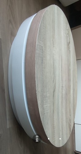 Couchtisch oval holz - couchtisch,