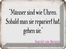 Blechschild 30x40 cm Männer