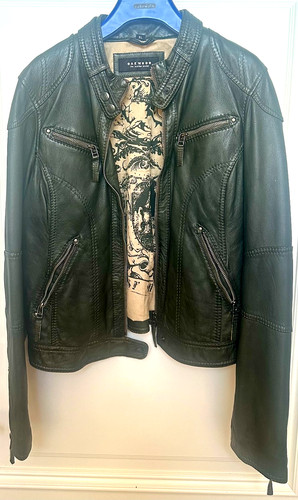 Oakwood lederjacke khaki - lederjacke,