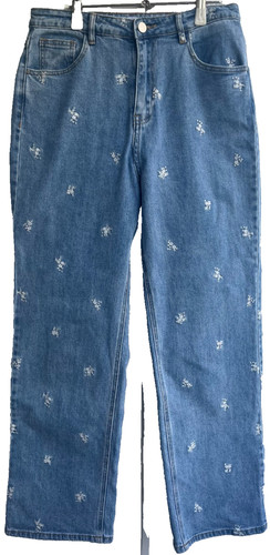 Damen bestickte jeans - damen, mit