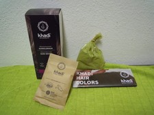 Khadi DUNKELBRAUN Pflanzenhaarfarbe Haarfarbe f. tiefe glänzende Farbe Vegan 80g