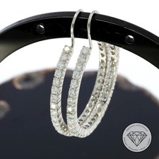 Wert 7.300,- Brillant Creolen 1,5 Carat 585 / 14 Kt Gold XXYY