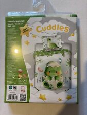 DINO  Baby Bettwäsche * Set- 100x135 + 40x60cm * grün * BW. *NEU