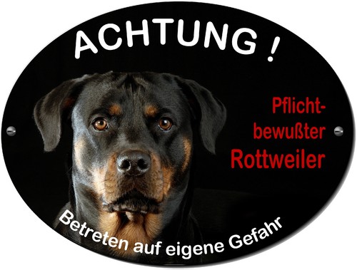 Rottweiler-Hund-Alu-Schild-20