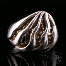 Silberring 925 Silber Organic