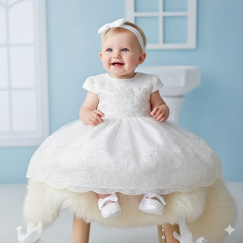 Taufkleid 80 9 - gr., 74