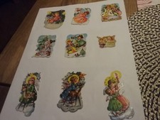 alte Oblaten Glanzbilder Konvolut schön Glitzer V,Krüger Weihnachten Engel viele