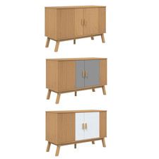 Sideboard Beistellschrank Küchenschrank OLDEN 114x43x73,5 cm Massivholz Kiefer