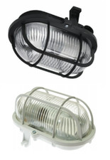 Oval Kellerlampe Feuchtraumleuchte IP44 E27 Keller Garageleuchte