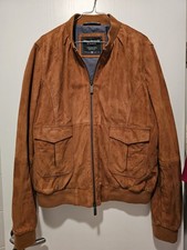 Cognacfarbene Ziegenvelourlederjacke, 46,  Wellington of Bilmore, Modell Winner.