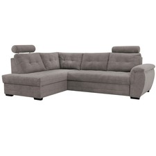 Ecksofa - mocca - Microfaser -