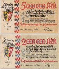 Kiel  Provinzial-Ausschuss  2 Mio und 5 Mio  Mark