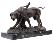 Bronzeskulptur Hund Jadhund