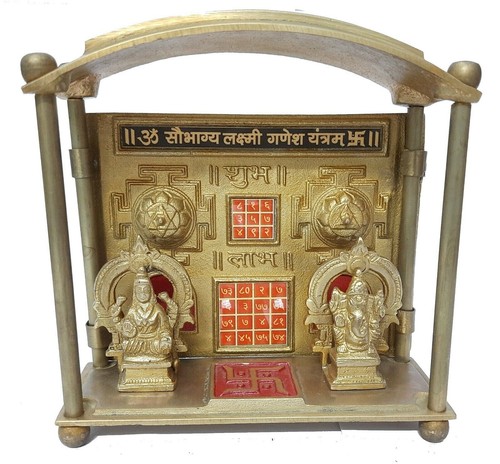 Laxmi ganesh statue messing - ganesh,