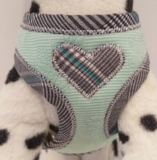 Hundegeschirr mint kariert