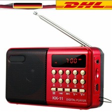 Küchenradio Lautsprecher Akku Musikbox Bluetooth FM Radio MP3 Player USB SD Aux