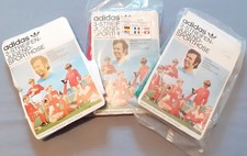 3x VINTAGE 80er 80s ADIDAS Glanz Nylon Fussball Shorts 140 Deadstock W-Germany